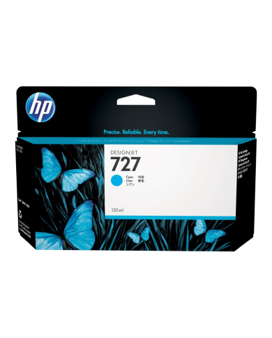 Cartucho de tinta HP 727 DesignJet Cian Original, 130ml