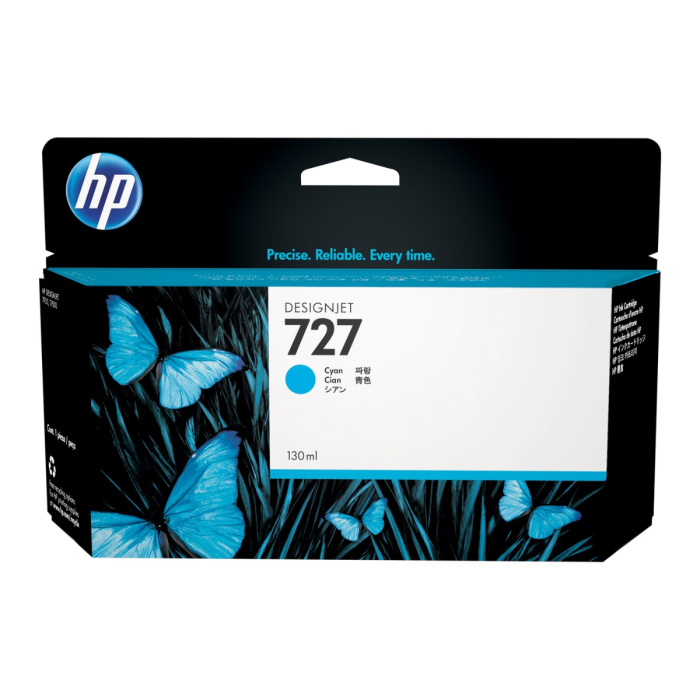 Cartucho de tinta HP 727 DesignJet Cian Original, 130ml