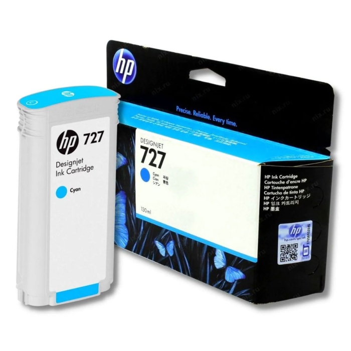 Cartucho de tinta HP 727 DesignJet Cian Original, 130ml