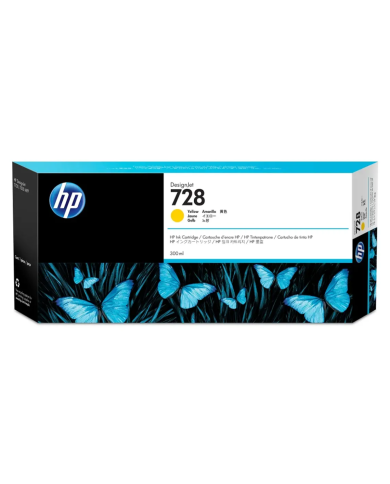 Cartucho de tinta HP 727 DesignJet Amarillo Original, 300ml