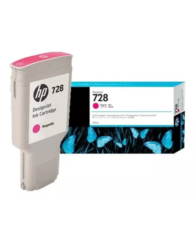 Cartucho de tinta HP 728 DesignJet Magenta Original, 300ml