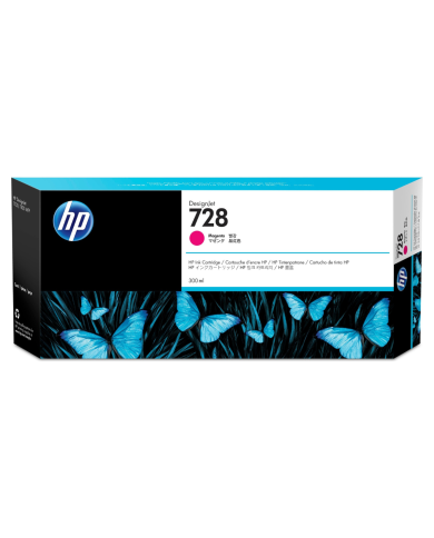 Cartucho de tinta HP 728 DesignJet Magenta Original, 300ml