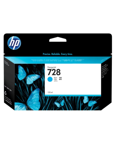 Cartucho de tinta HP 728 DesignJet Cian Original,130ml