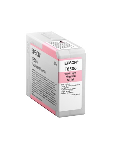 Cartucho de Tinta Original Epson T850 UltraChrome Magenta Claro 80 ml