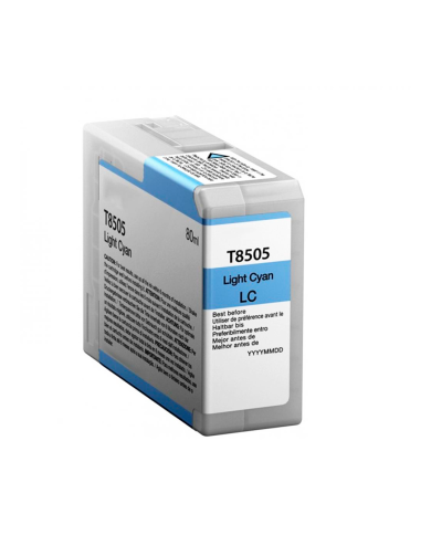 Cartucho de Tinta Original Epson T850 UltraChrome Cian Claro 80 ml