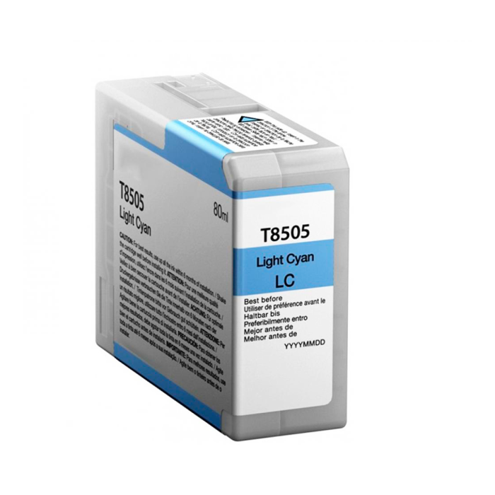 Cartucho de Tinta Original Epson T850 UltraChrome Cian Claro 80 ml