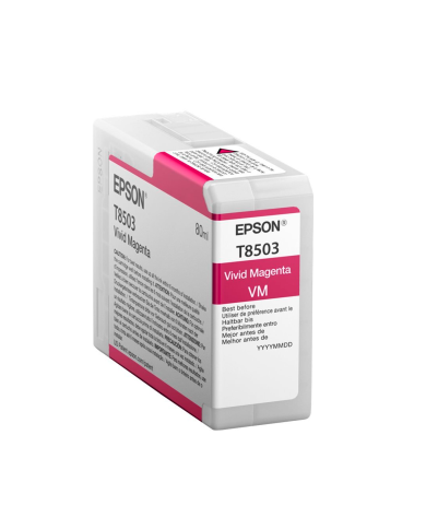 Cartucho de Tinta Original Epson T850 UltraChrome Magenta 80 ml