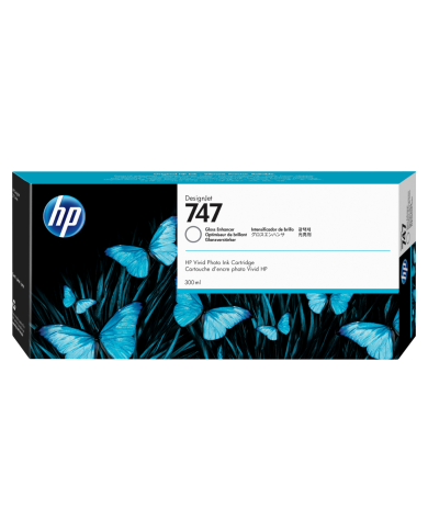 Cartucho de tinta HP 747 DesignJet Potenciador de brillo, 300ml