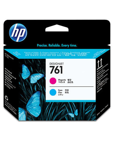 Cartucho de tinta HP 761 DesignJet Magenta y Cian Original