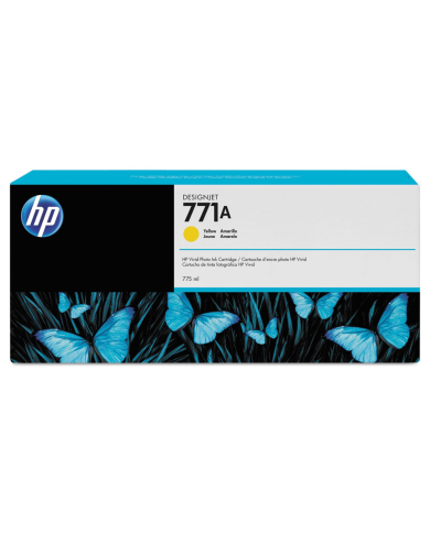 Cartucho de tinta HP 771A DesignJet Amarillo Original, 775ml