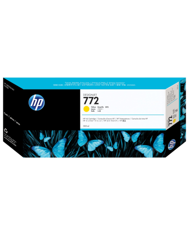 Cartucho de tinta HP 772 DesignJet Amarillo Original, 300ml