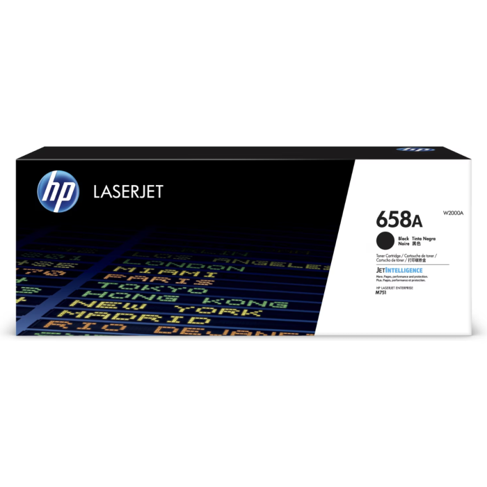 Cartucho de Toner HP 658A LaserJet Negro Original