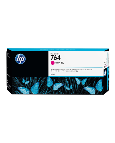 Cartucho de tinta HP 764 DesignJet Magenta Original, 300ml