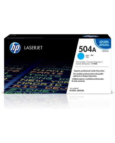 Cartucho de Toner HP 504A DesignJet Cian Original