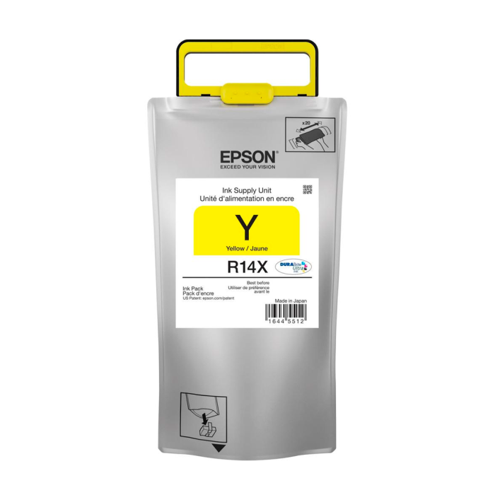 Bolsa de Tinta Epson R14X Amarillo, Alta capacidad