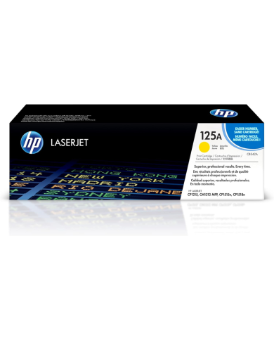 Cartucho de Toner HP 125A LaserJet Amarillo Original