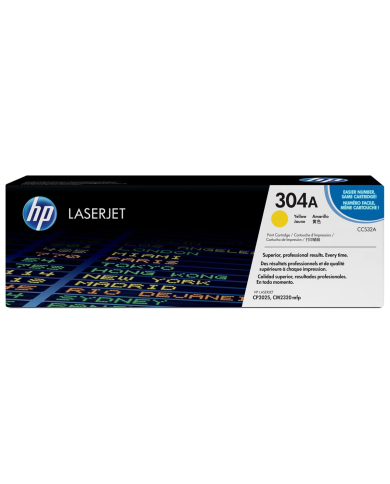 Cartucho de Toner HP 304A LaserJet Amarillo Original