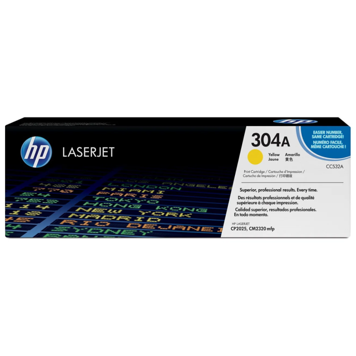 Cartucho de Toner HP 304A LaserJet Amarillo Original