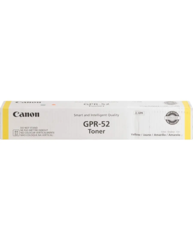 Cartucho de Toner Canon GPR-52 Amarillo, Rinde 11500 Páginas