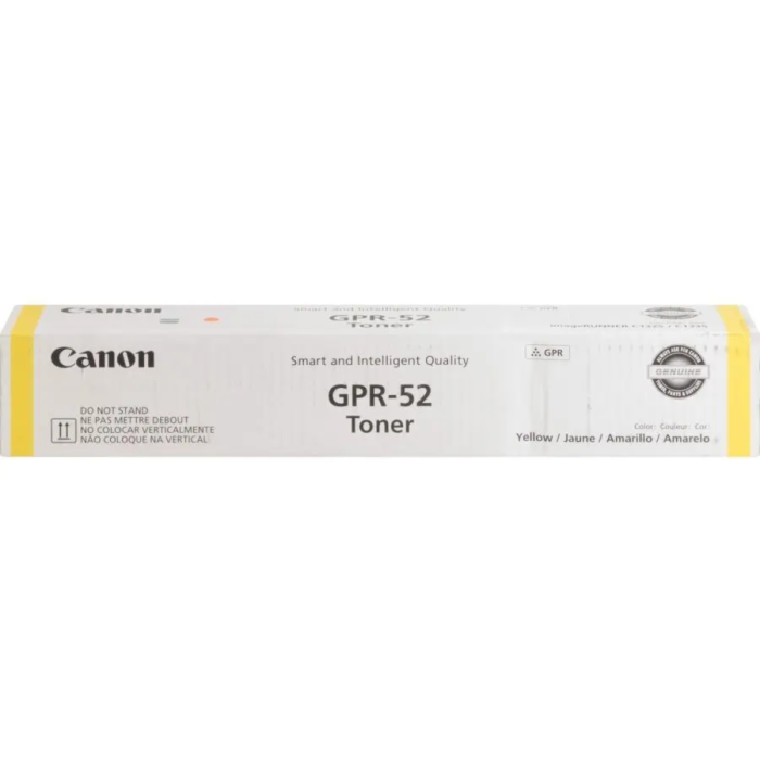 Cartucho de Toner Canon GPR-52 Amarillo, Rinde 11500 Páginas