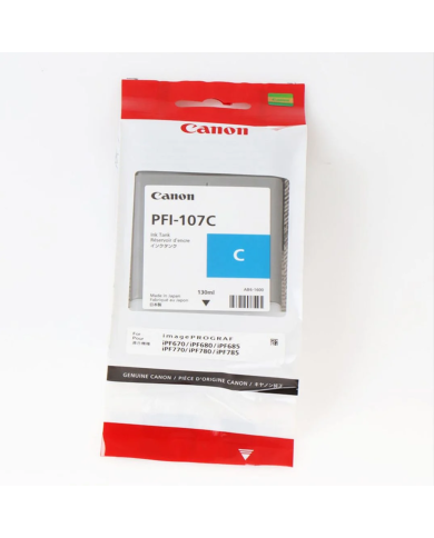 Cartucho de tinta Canon PFI-107 Cian, 130ml