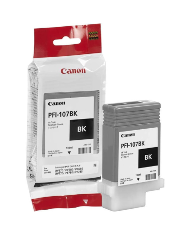 Cartucho de tinta Canon PFI-107 Negro, 130ml