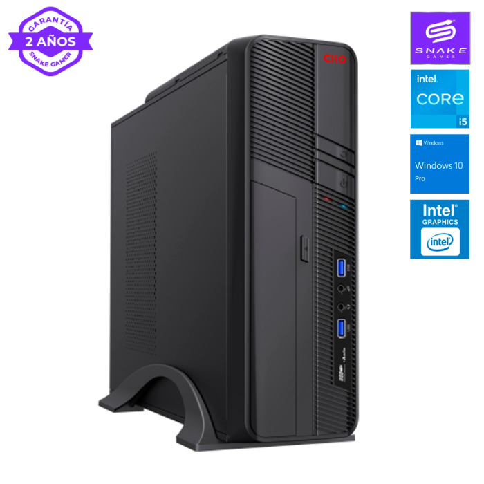 PC de Oficina Micro ATX V1 i5-10400 8GB Ram, 256GB SSD, W10P | Snake Gamer