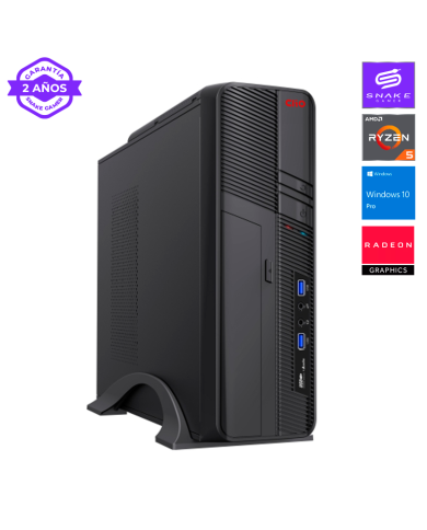PC de oficina Micro ATX V2 AMD Ryzen 5 5600G 16GB Ram, 500GB SSD, W10P