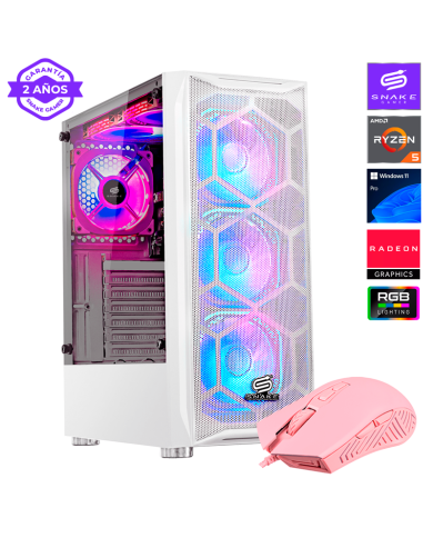 Pc Gamer Vibora White V2 AMD Ryzen 5 5600GT, SSD 500GB, RAM 16 GB, W11P