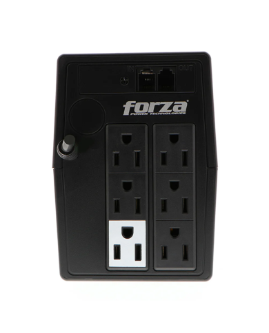 UPS interactiva 750VA/375W, 6 slds, RJ11, torre comp-120V