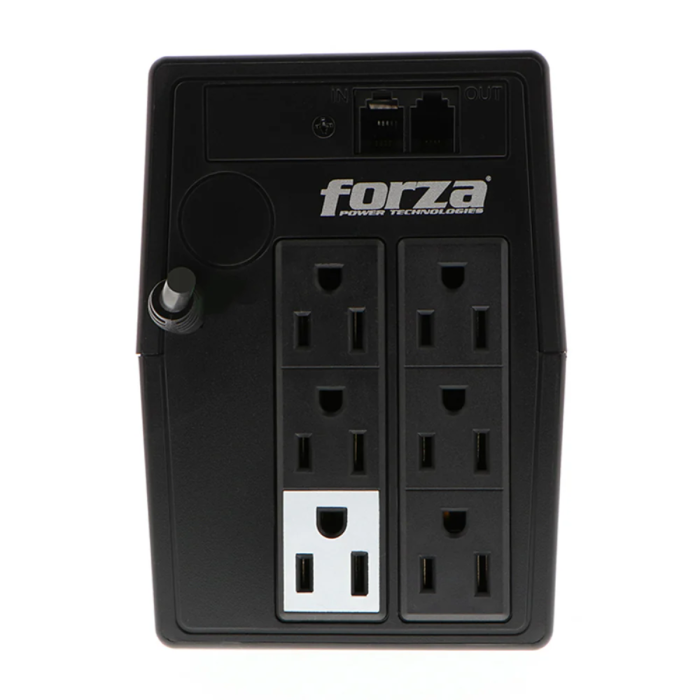 UPS interactiva 750VA/375W, 6 slds, RJ11, torre comp-120V