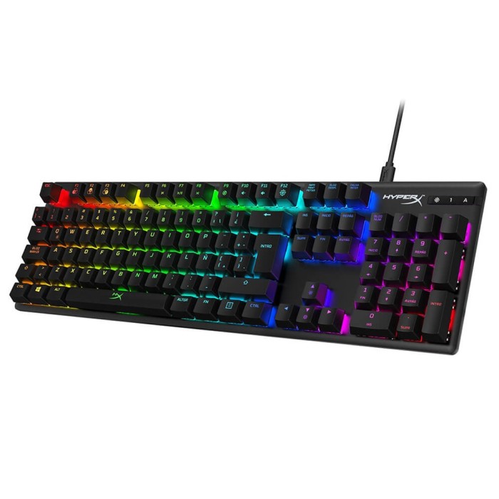 Teclado Mecánico Hyper X Alloy Origins RGB Switch Red USB Español