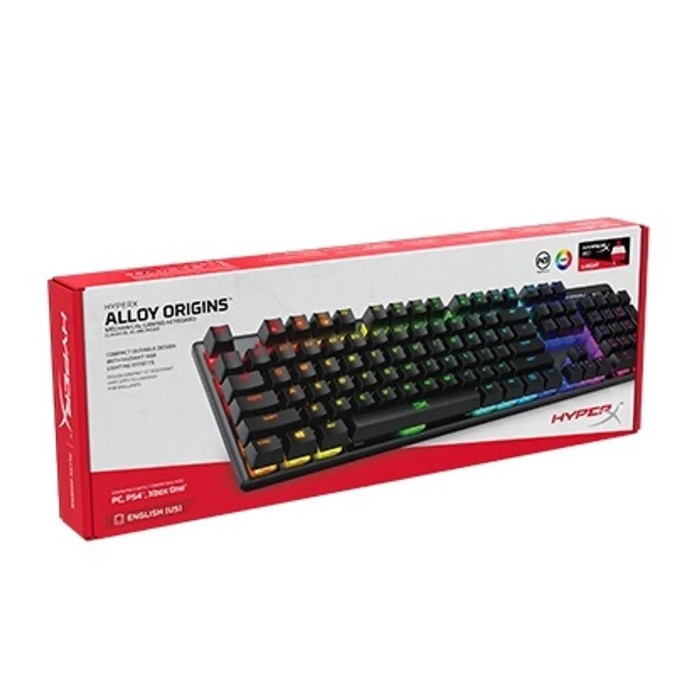 Teclado Mecánico Hyper X Alloy Origins RGB Switch Red USB Español
