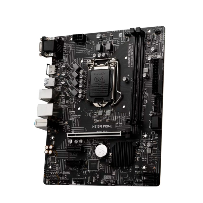 Placa Madre MSI PRO H510M-B, LGA 1200, DDR4 2133/3200MT/s, M.2 x1, PCIe 4.0
