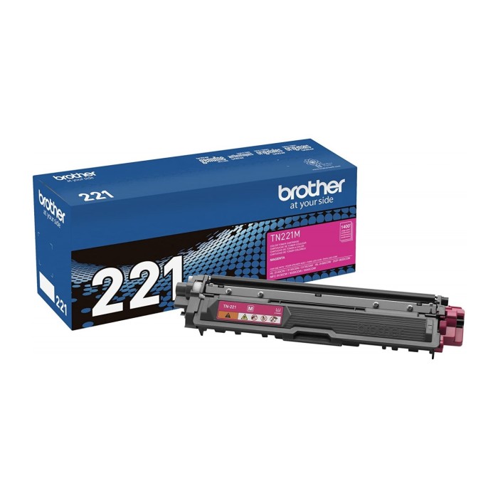 Cartucho de Toner Original Brother TN-221M Magenta 2.200 páginas
