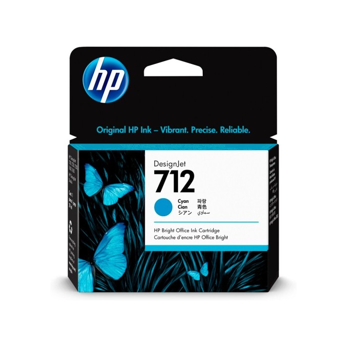 Cartucho de Tinta Original HP 712 Cian 38ml