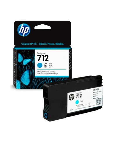 Cartucho de Tinta Original HP 712 Cian