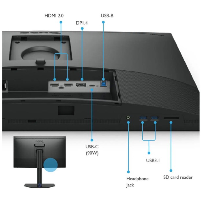 Monitor Gamer BenQ SW272Q 27" IPS, 60Hz, 5ms, 2560 x 1440