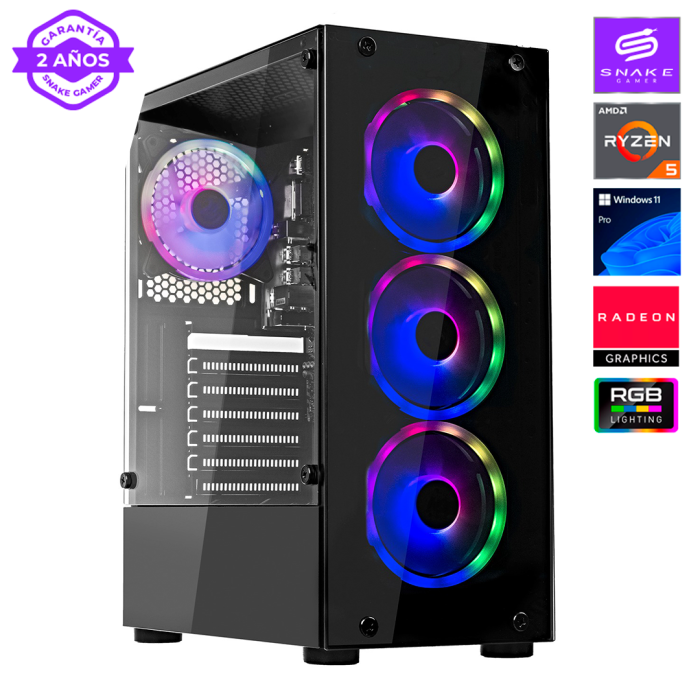 Pc Gamer Vibora Black V2 AMD Ryzen 5 5600GT