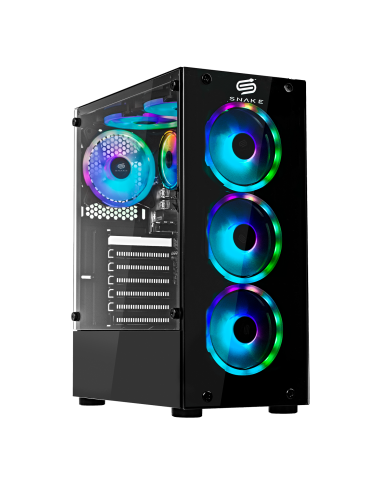 Pc Gamer Cobra Black V3 Intel Core I5-12400F, RTX 4060 8GB, SSD 1TB, RAM 16 GB, WIFI, W11P | Snake Gamer