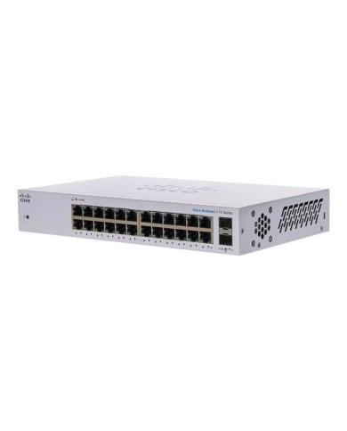 Switch Business Series 110-24T no administrado  24 x 10/100/1000 + 2 x Gigabit SFP combinado