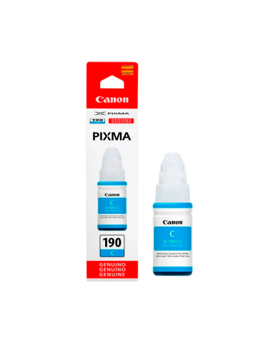 Botella de Tinta HP GI-190 Cyan Original 70 ml (0668C001)