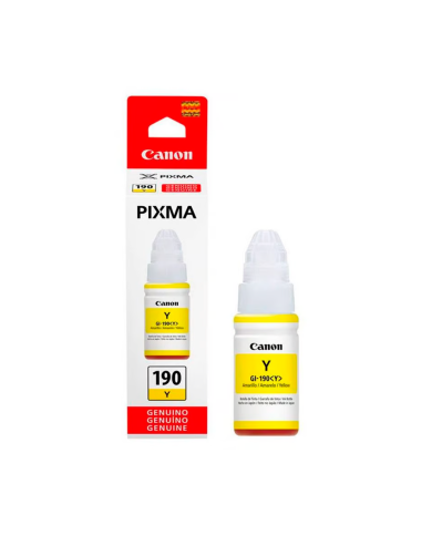 Botella de Tinta HP GI-190 Amarillo Original 70 ml (0670C001)