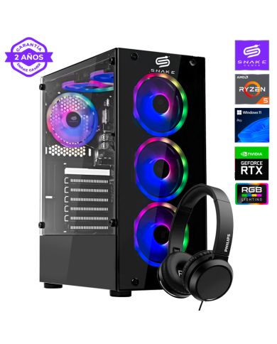 Pc Gamer Vibora Black V6 AMD Ryzen 5 5500