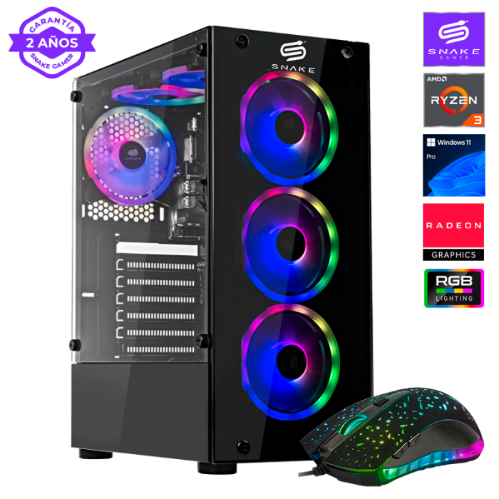Pc Gamer Vibora Black V0 + Mouse de Regalo
